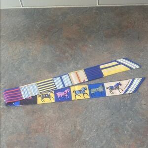Hermès Multicolor Double Faced Silk Twillie with Horse Motif NWOT